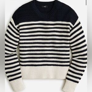 J.Crew Oversized Navy Striped Sweater
